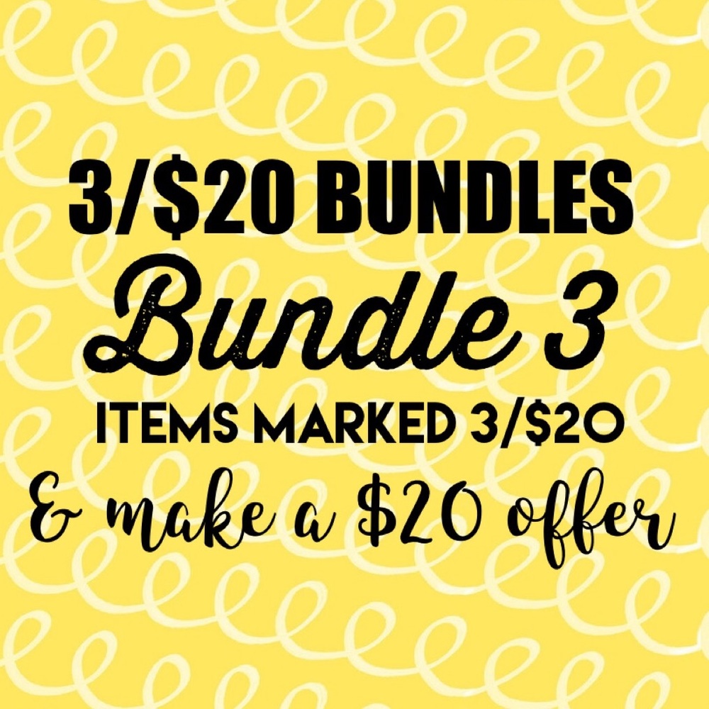 💥BUNDLES OF 3💥